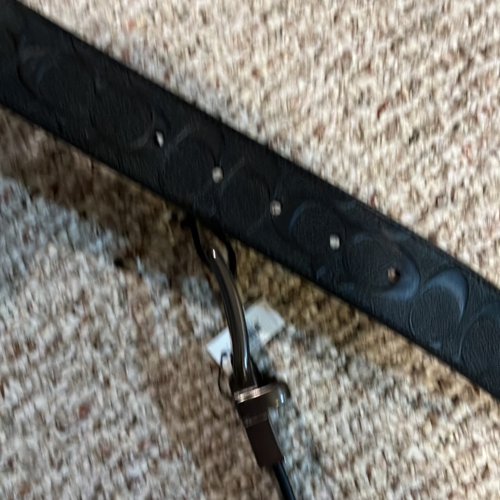 Coach Harness Buckle Cut To Size Reversible Belt, 38 Mm 55168 black - Picture 9 of 10